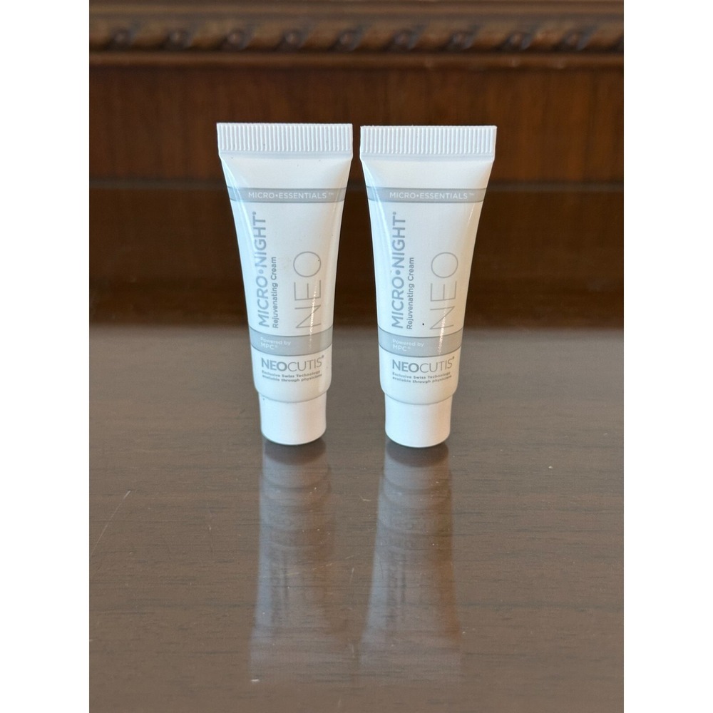 NEW 2 Neocutis Micro Night Overnight Rejuvenating Cream‎ 0.14fl oz Sample Travel